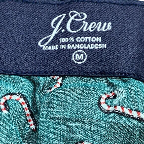 J Crew Boxers Mens M Green Cotton Candy Cane Christmas Holiday Underwear BT920 - Picture 4 of 13